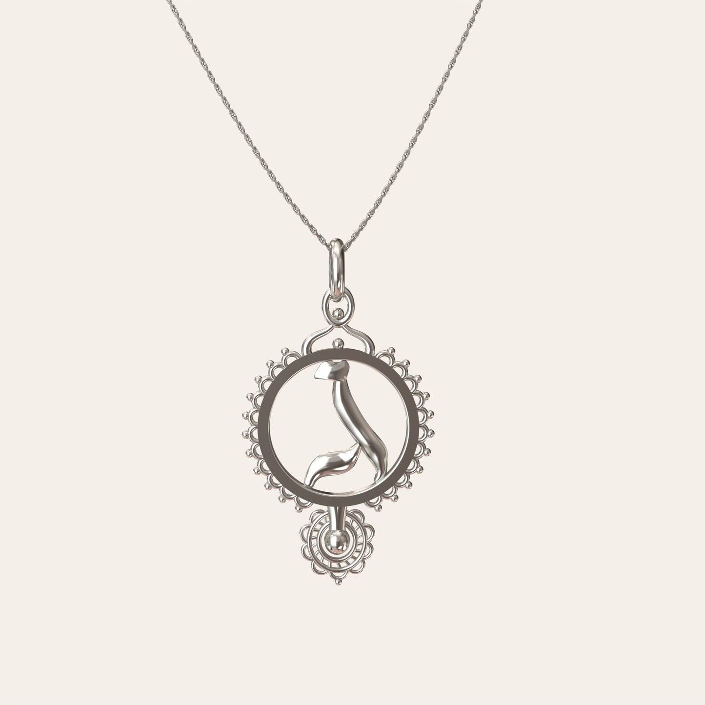 Ruth – Gimel | Silver Necklace