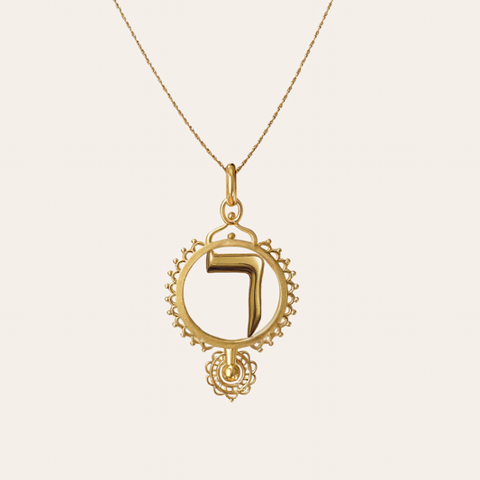 Ruth – Resh | Gold Necklace