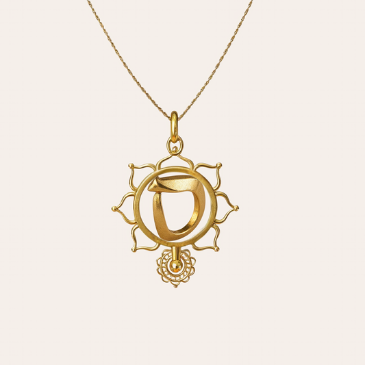 Rebecca – Samech | Gold Necklace